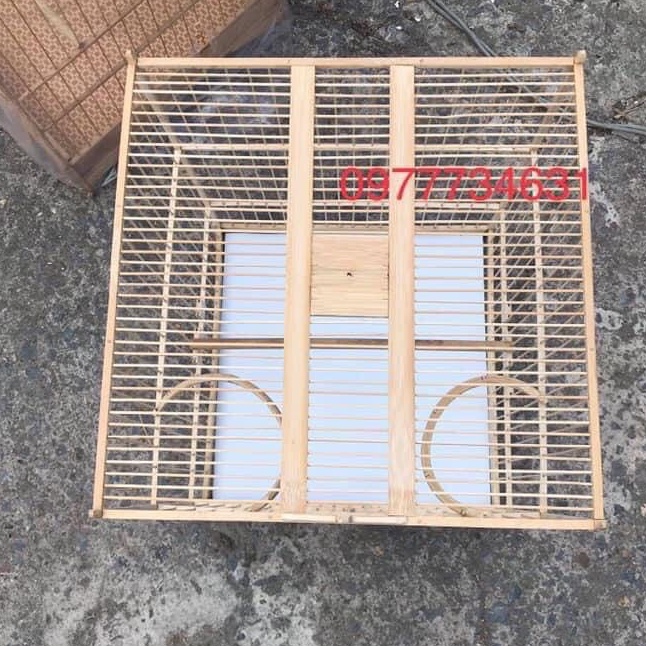 Khung Lồng Chim Halosung Lồng Chào Mào Tự Ráp Mẫu Báng Súng Chất Liệu Trúc, Tre Già Kèm Đủ Phụ Kiện LC94