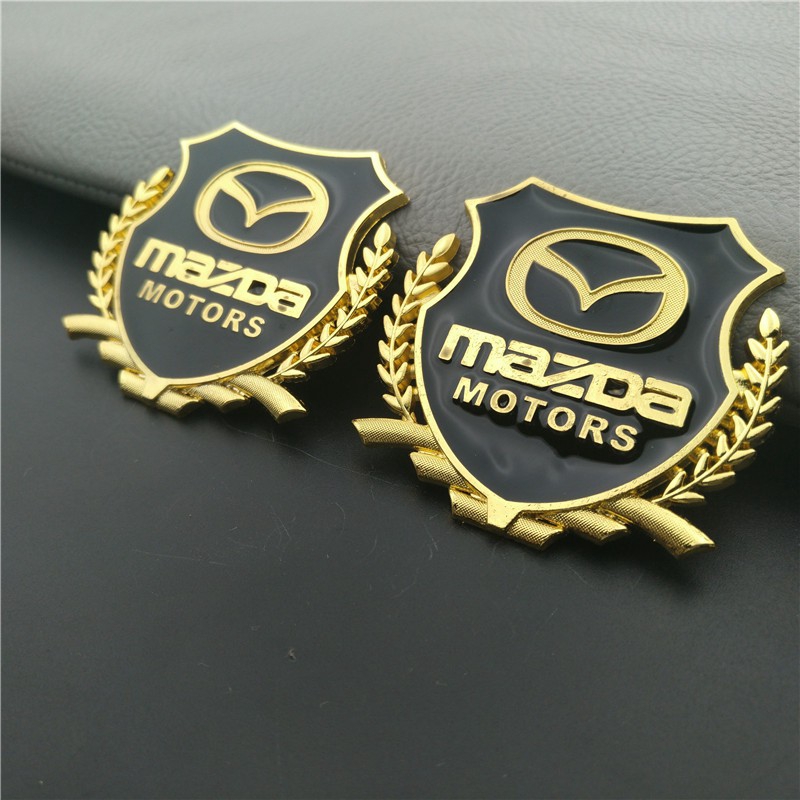 Miếng Dán Logo 3d Cho Xe Hơi (mua 1 Tặng 1 Tặng 1) Mazda Motors