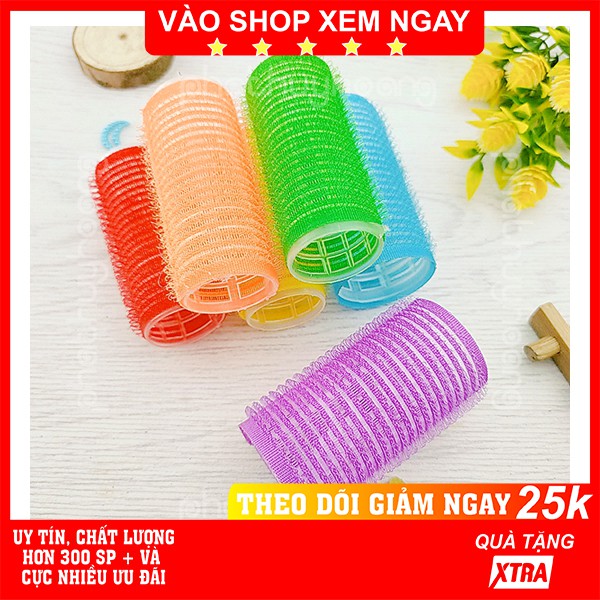 Lô 6 dụng cụ uốn tóc tự dính không xài điện xài nhiệt giá rẻ, hiệu quả ✅FREESHIP🚛Lô 6 dụng cụ uốn tóc tự dính