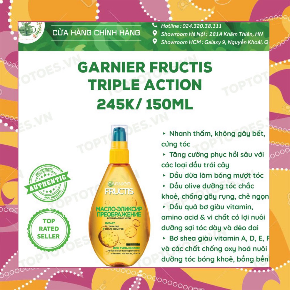 SALE CĂNG Dầu dưỡng tóc Garnier Fructis/ Botanic Therapy dưỡng tóc bóng mượt, không bết SALE CĂNG