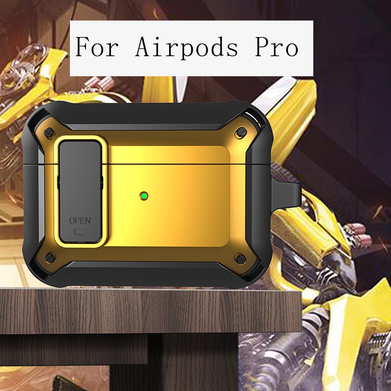 Vỏ Bảo Vệ Hộp Sạc Tai Nghe Airpods 3 2 Pro Chất Liệu Tpu Pc Gắn Móc Khóa Tiện Lợi