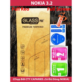 Kính cường lực NOKIA 9D trong suốt vát cạnh