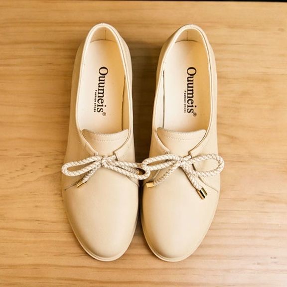 Giày Da Mềm Đế Dày Phong Cách Anh Quốc Thời Trang Xuân Thu 2022