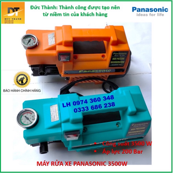 Siêu hot Máy rửa xe Panasonic công suất 3500W. Bảo hành chính hãng.