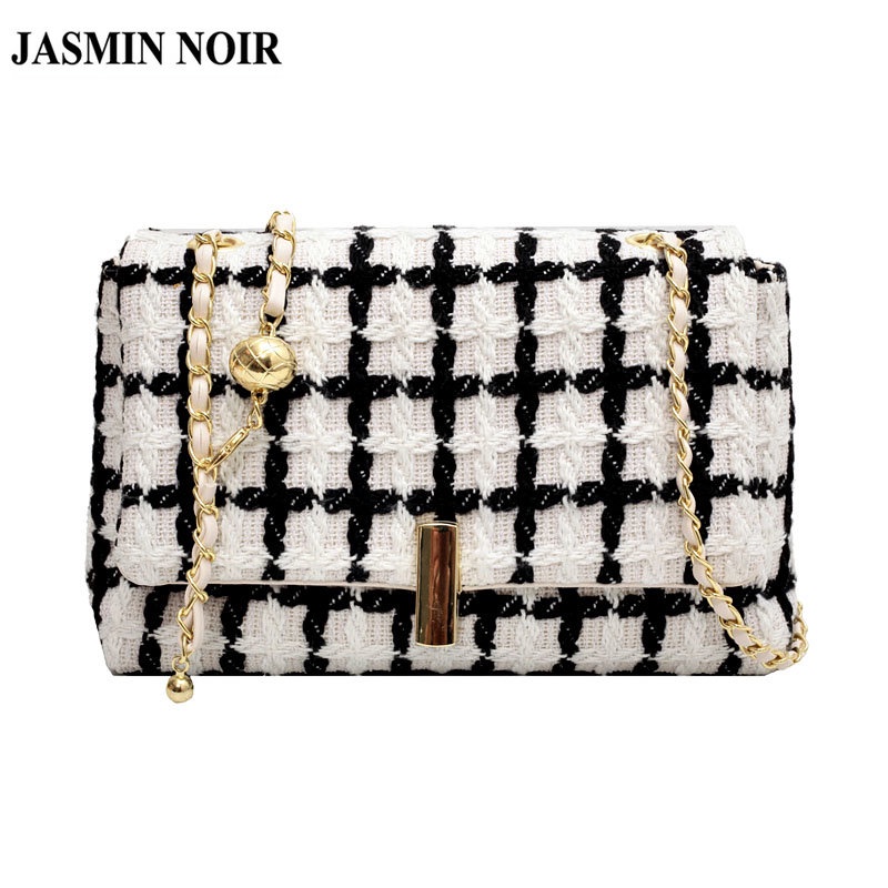 Túi Đeo JASMIN NOIR Chéo Vai Bằng Len Thời Trang Sành Điệu Cho Nữ