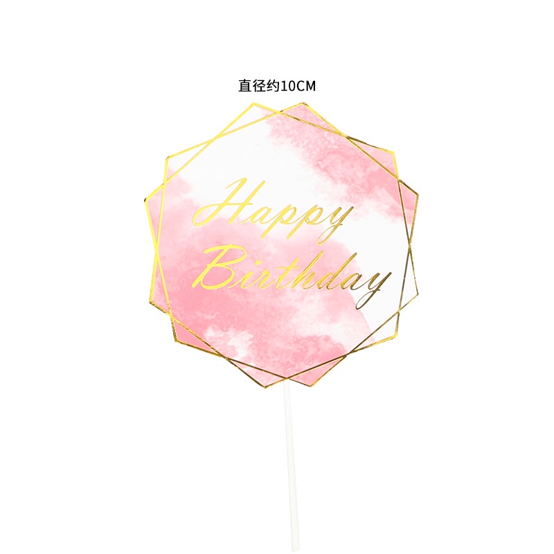 10 Que Cắm Trang Trí Bánh Chữ Happy Birthday Xinh Xắn