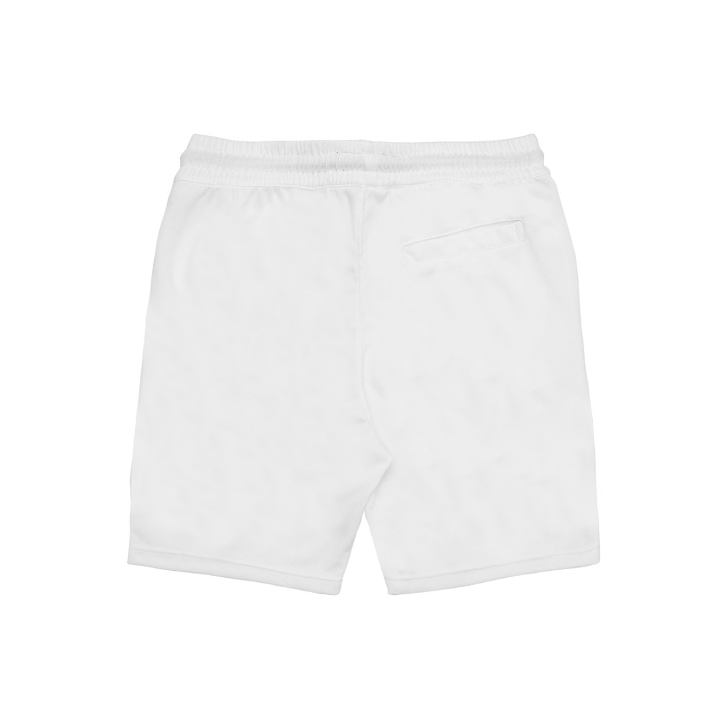 5THEWAY® /stroke/ BIG LOGO MESH SHORT™ in WHITE aka Quần Short Trắng