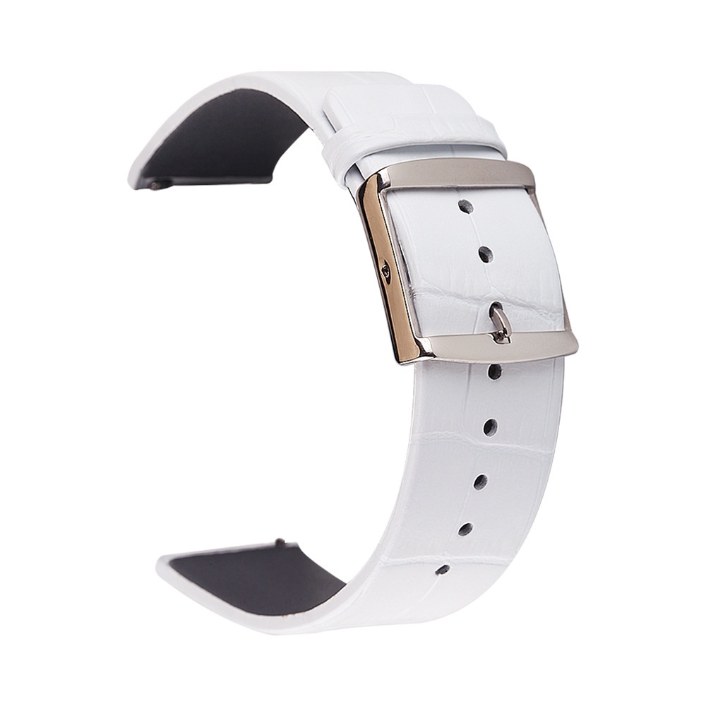 Dây Đeo Bằng Da Mỏng Tháo Lắp Nhanh 14-24MM Cho Đồng Hồ CK / Samsung Galaxy watch / moto360 II