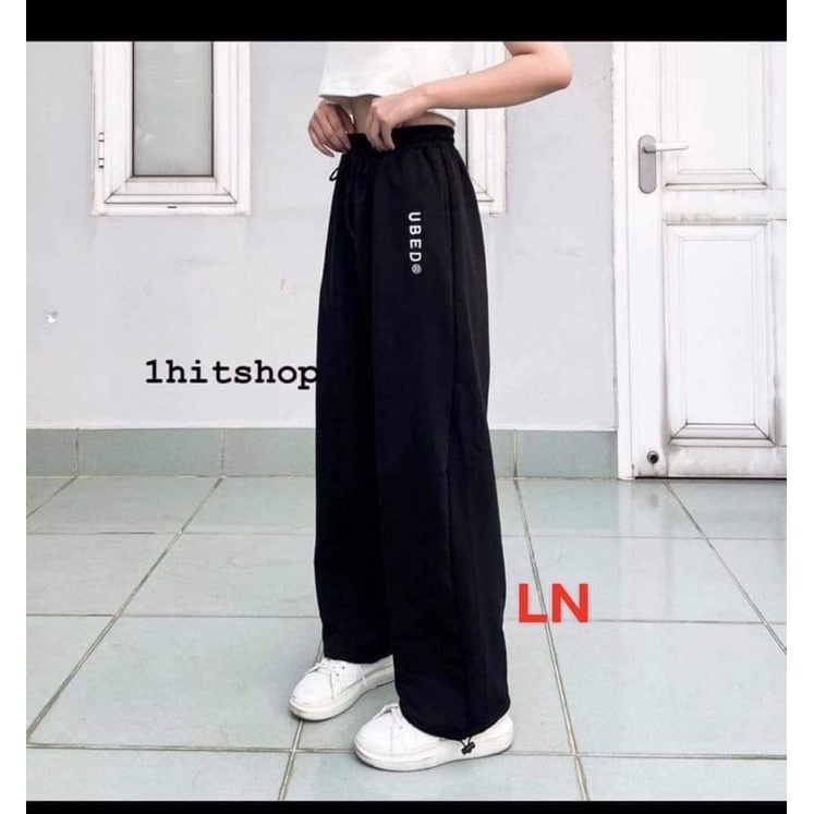 Quần ống rộng chữ dọc và chữ ngang LN11