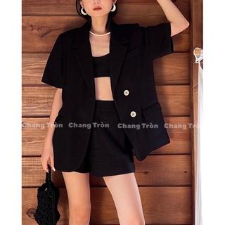 [ Chang Tròn ] Full Sét Blazer Bigsize Chang Cao Cấp