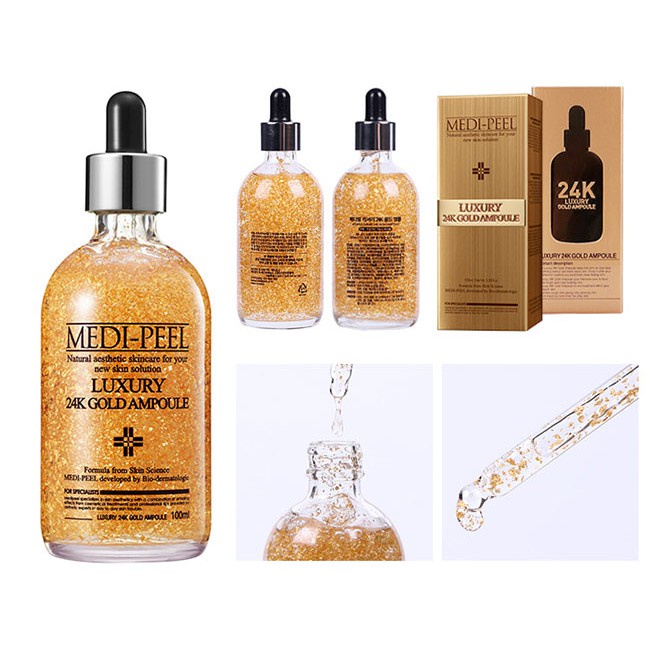 Serum tinh chất vàng 24k Gold MEDIPEEL trắng da chống lão hóa căng bóng da Hàn Quốc 100ml