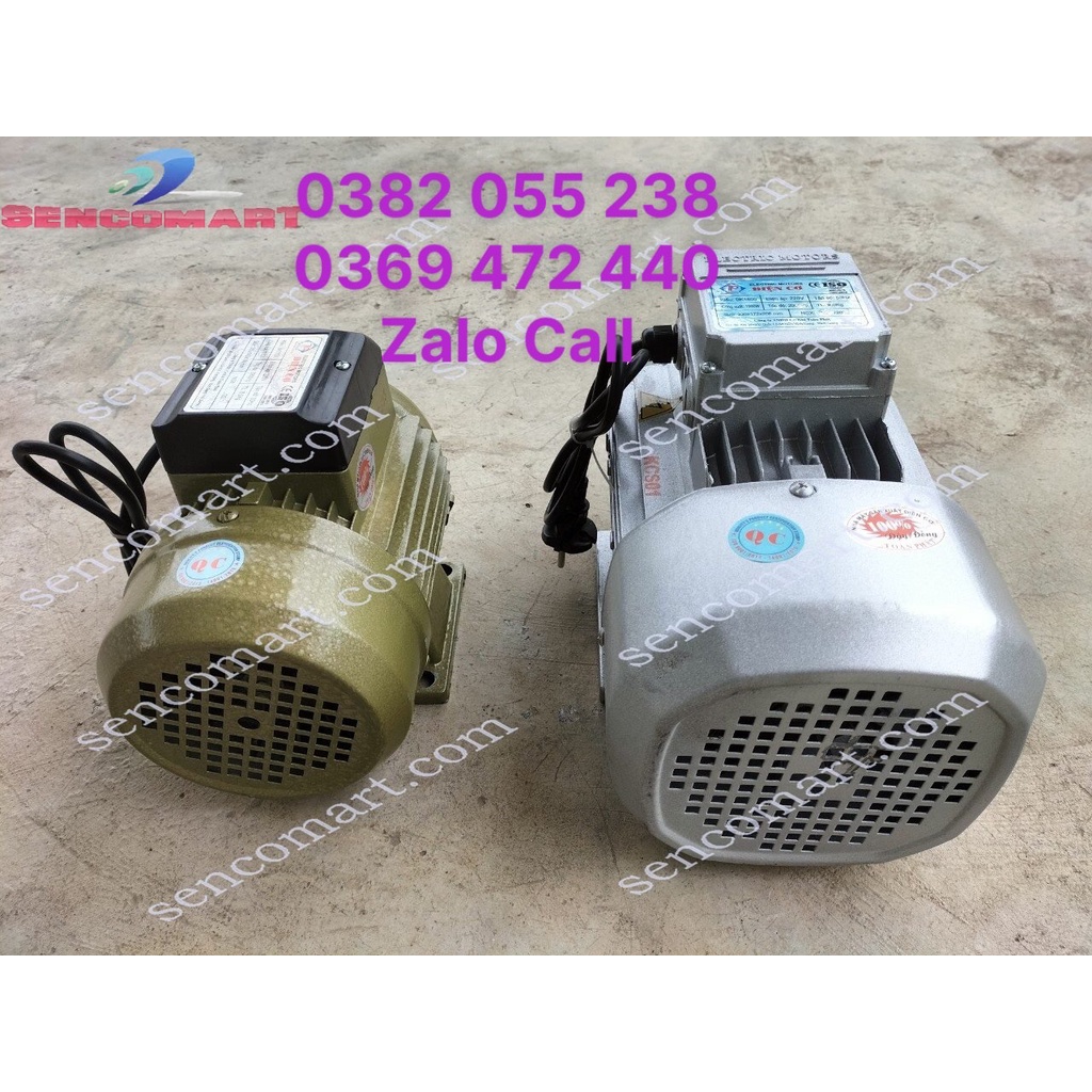 Mô tơ, động cơ, điện cơ Toàn Phát 1,5kw 2 ngựa tốc nhanh 2900v/p, nặng 9kg điện 1pha 220V dây đồng 100%
