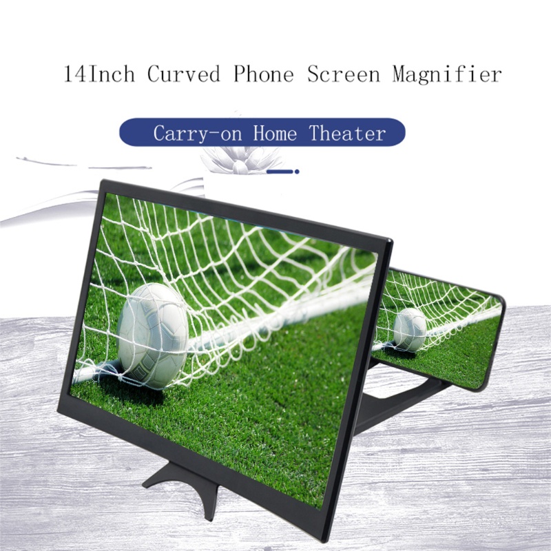 Giá Đỡ Phóng To Màn Hình Cong 14 Inch Trong Suốt Có Thể Gập Lại Cho Điện Thoại