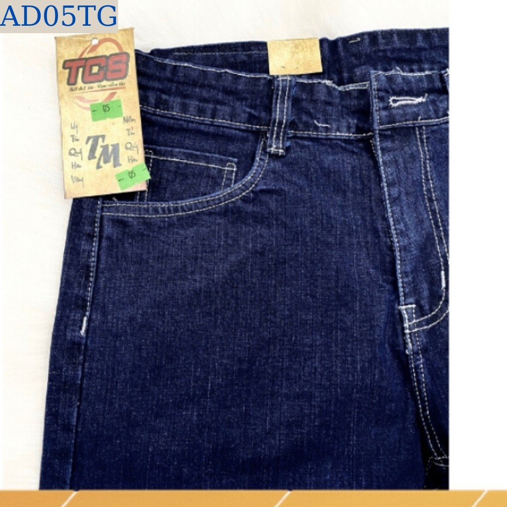 Quần Jean Nam Chất Bò VNXK AD05TG Xanh Trơn Cao Cấp Trẻ Trung Cá Tính (44-70KG) | BigBuy360 - bigbuy360.vn
