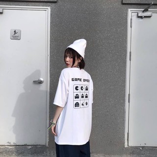 Áo phông BASICTEE OVERSIZE orm rộng tay lỡ PACMAN PHẢN QUANG 7 MÀU CỰC CHẤT (V154)