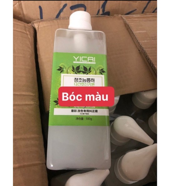 [ CHÍNH HÃNG ] Bóc Màu, Nâng Tông Tóc Đỏ, Đen Và Xanh YICAI 500ml