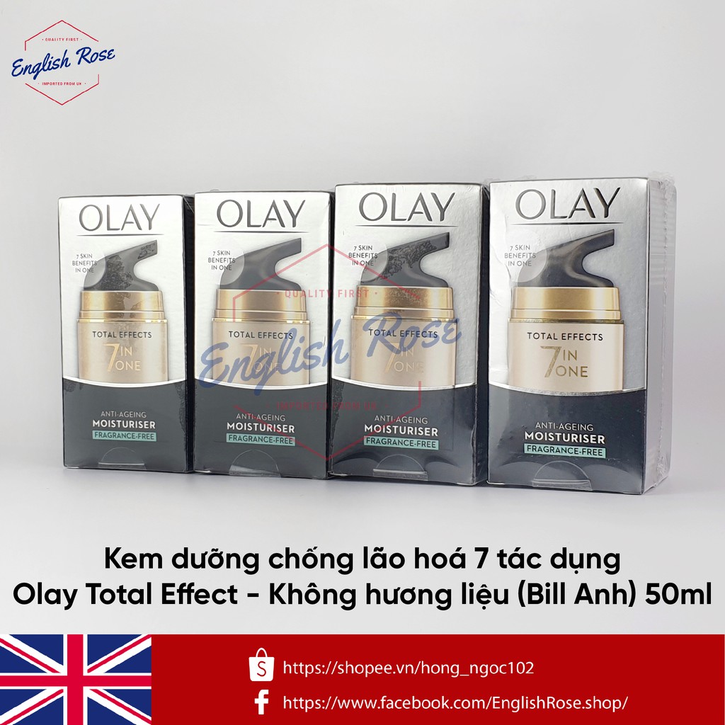 [BẢN UK Made in Poland] Kem dưỡng chống lão hoá 7 tác dụng Olay Total Effect Ngày Đêm 50ml | BigBuy360 - bigbuy360.vn