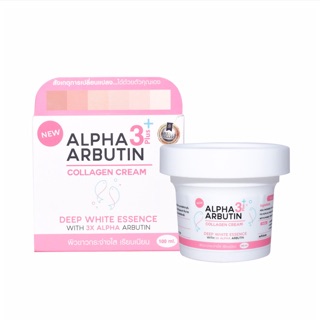 Kem kích trắng da Alpha Arbutin Collagen Cream 3+ Plus Deep White Essence 100ml