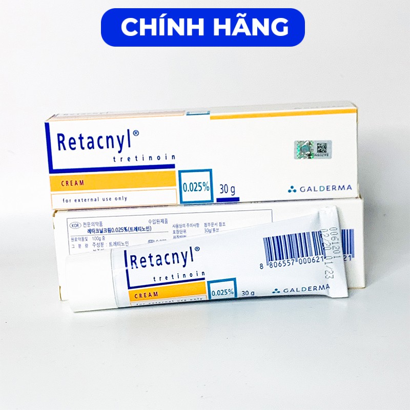 Kem ngừa mụn Retacnyl [FREE SHIP] Kem Retacnyl giảm mụn, chống lão hoá tretinoin