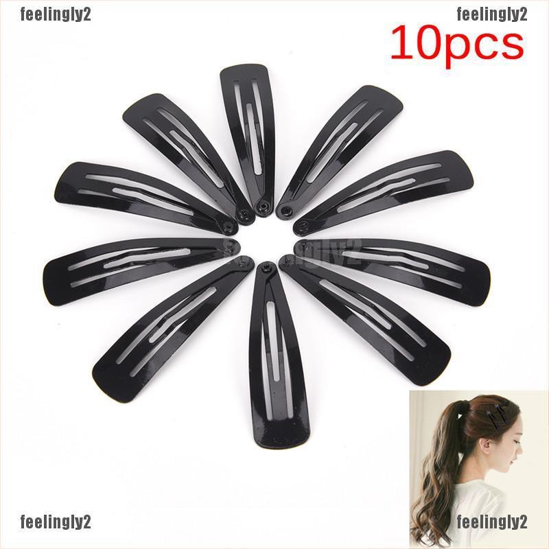 Set 10 kẹp tóc kim loại đơn giản