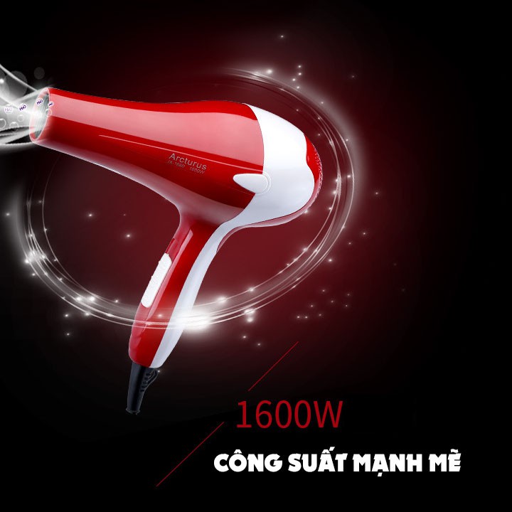 Máy sấy tóc JX-1688 💎𝐅𝐑𝐄𝐄𝐒𝐇𝐈𝐏💎 công suất 1600W nhỏ tiện lợi có thể mang đi du lịch - Bảo hành 24 tháng