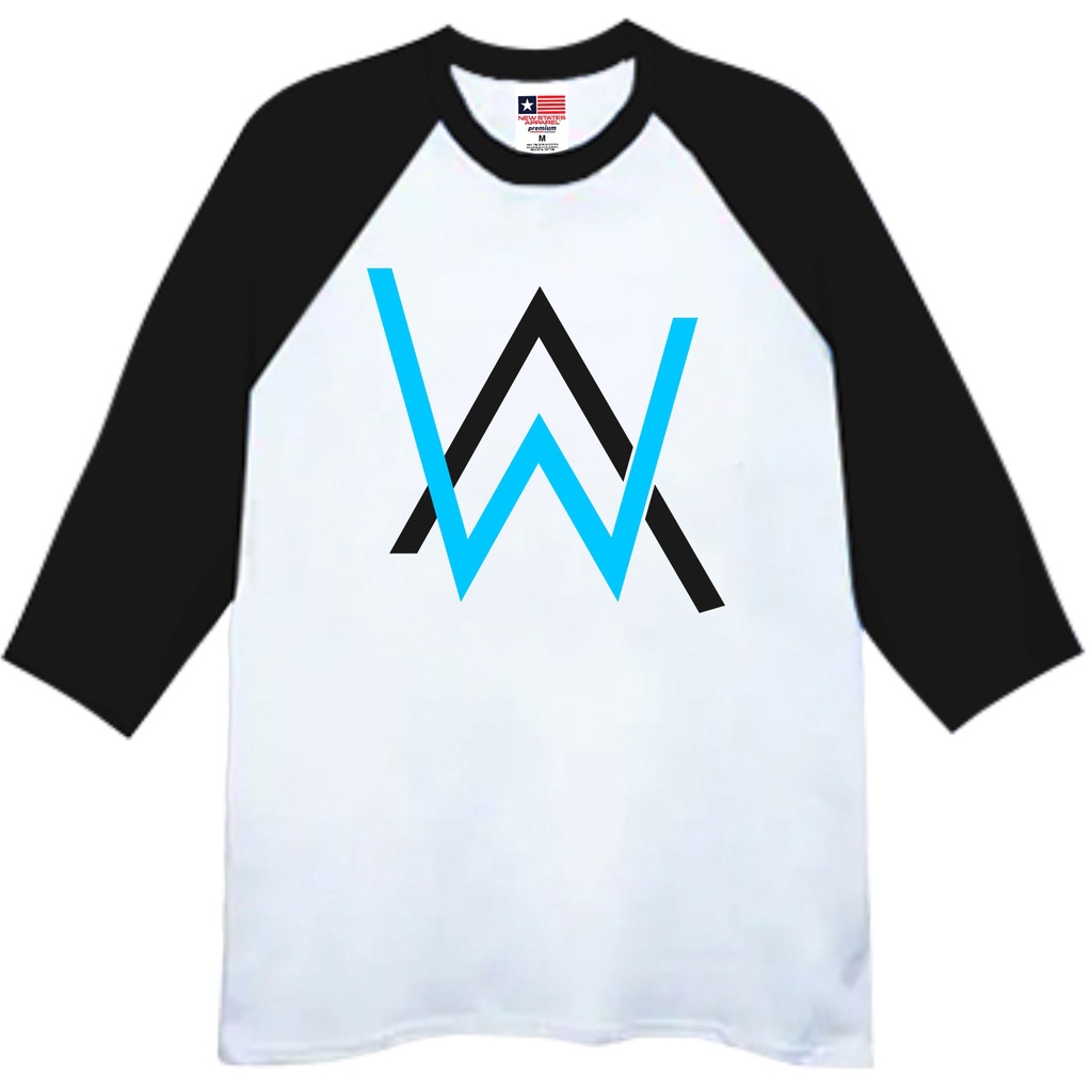 Áo In Chữ Alan Walker Màu Xanh Nhạt Cá Tính