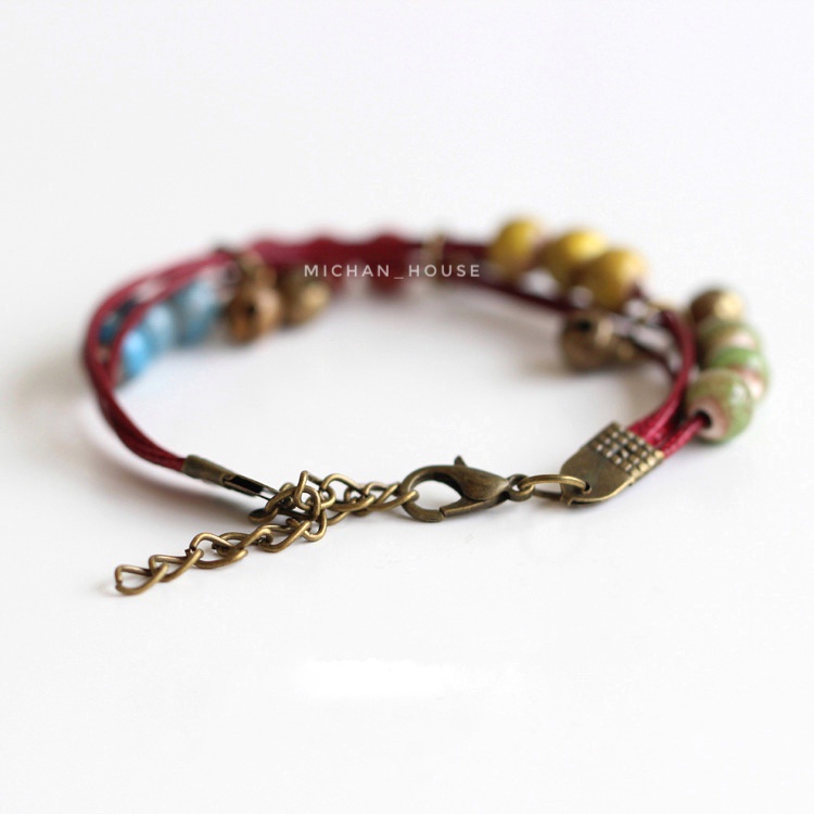 Vòng tay boho, vòng tay handmade, vòng tay vintage xinh xắn