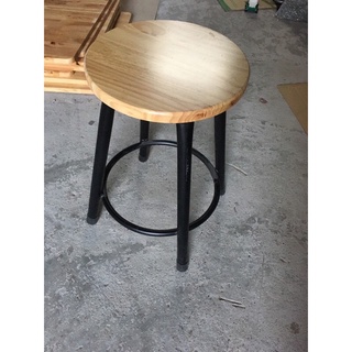 Ghế quầy bar mặt gỗ cao su (47cm,60cm,75cm)