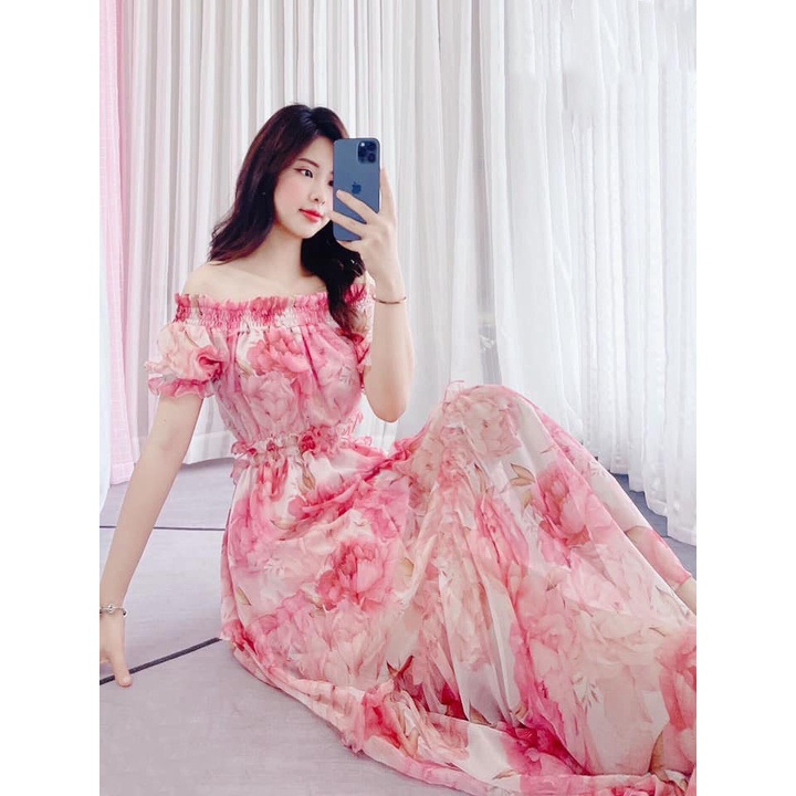 Váy trễ vai hàn - DP21125012 CM