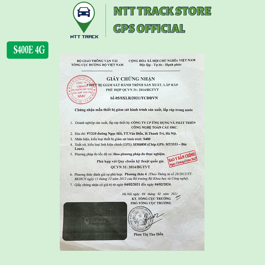 Thiết bị giám sát hành trình hộp đen ô tô hợp chuẩn QCVN31:2014 BGTVT