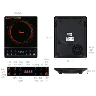Bếp hồng ngoại Midea MIR-B2018DG