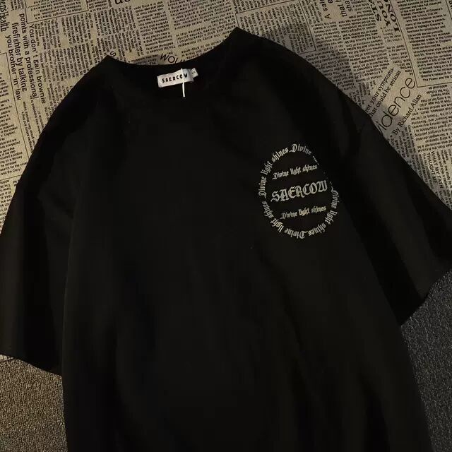 Áo thun MMIOT tay ngắn in họa tiết đầu lâu phong cách gothic harajuku thời trang đường phố cho nam