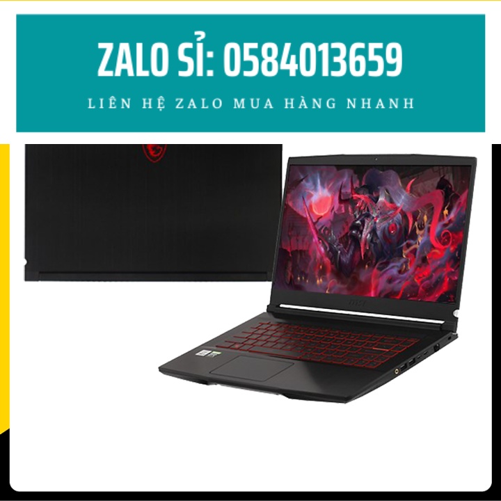 Laptop MSI GF65 Thin 10UE-228VN (Core i7-10750H/ 16GB (8GBx2) DDR4 3200MHz/ 512GB SSD M.2 PCIE/ RTX 3060 6GB GDDR6 Max-Q