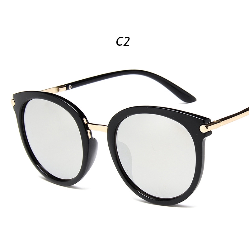 Kính Mát Gọng Tròn Chống Tia Uv400 Thời Trang Cho Nữ