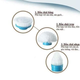 chổi điện đa năng Spin Scrubber 3 trong 1