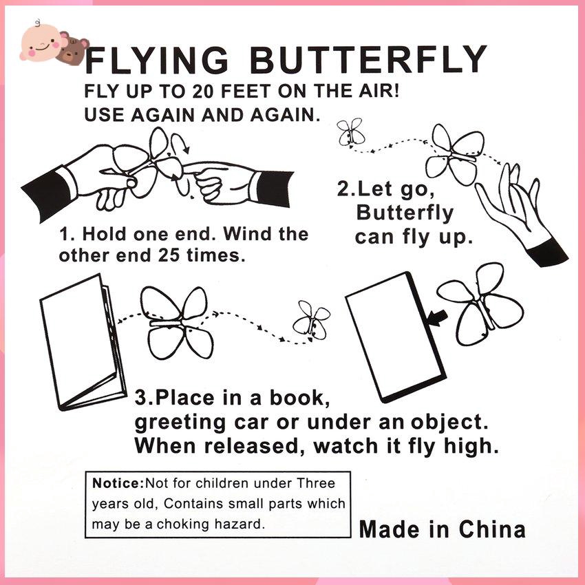 Đồ chơi bướm bay ma thuật bật đuôi vui nhộn dành cho đám cưới