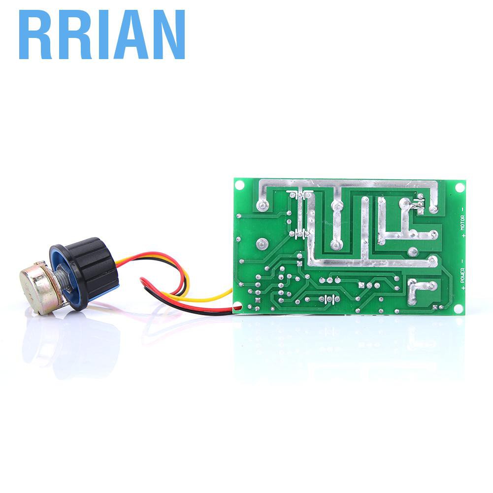 Rrian DC 9-60V 20A Electric Motor Speed Controller Board PWM Regulator