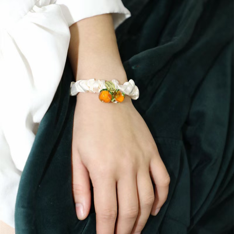 Dây cột tóc hình trái cây phái nữ