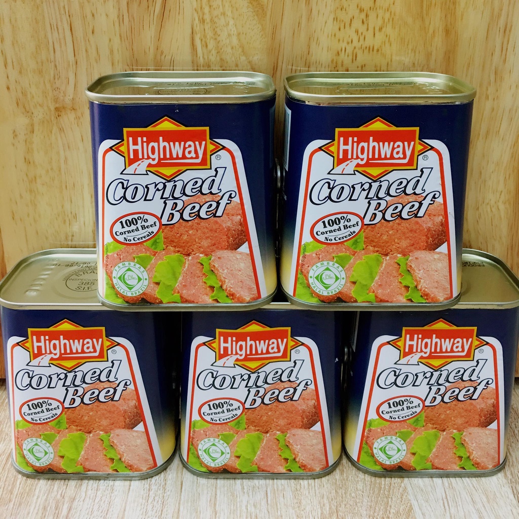 THỊT BÒ ĐÓNG HỘP CORNED BEEF HIGHWAY 340G CỦA MỸ