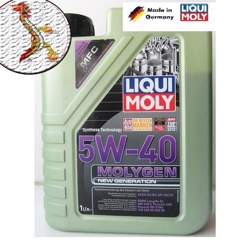 [Siêu Sale]  Nhớt Liqui Moly 5W40 Molygen 1L 100% tổng hợp, nhớt liqui molygen dùng cho xe tay ga 5W40 nhập khẩu từ Đức