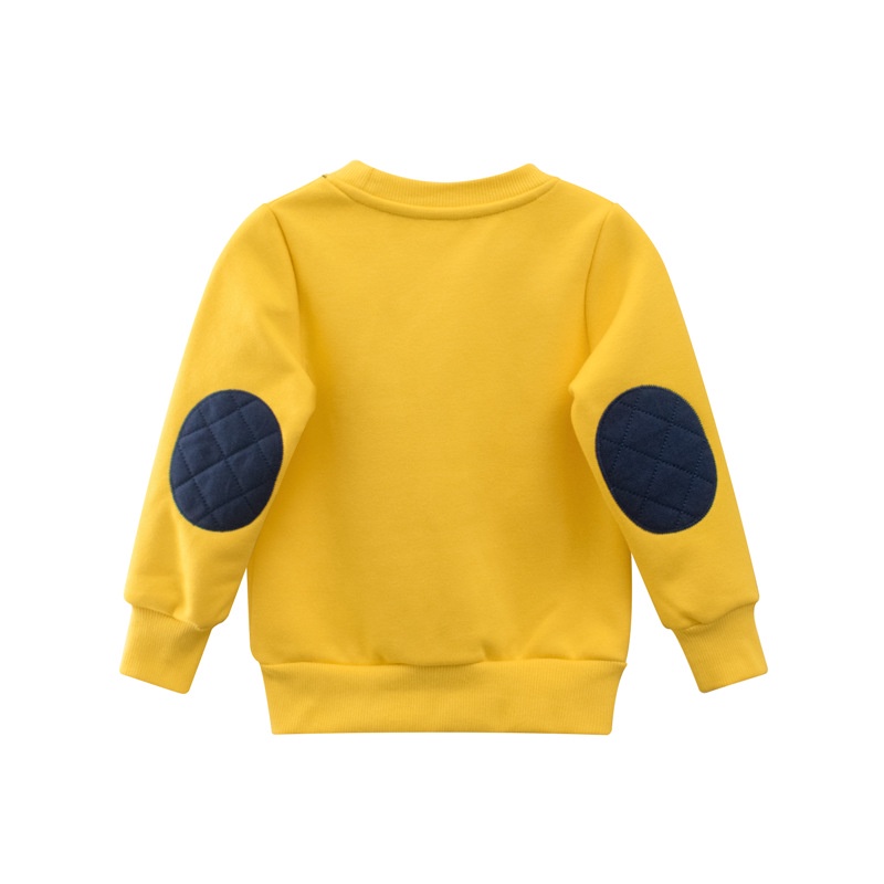 Áo Sweatshirt IELGY vải thoải mái lót lông cừu tay dài thể thao cho bé trai