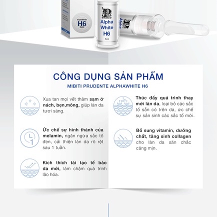 Kem Nuwhite Mibiti Prudente hồng nhũ hoa N1, hồng vùng kín nuwhite V1, khử thâm nách mông bẹn H6 15ML