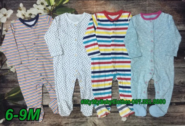 Combo 3c Body liền tất 3-24m (tuỳ size tuỳ mẫu)