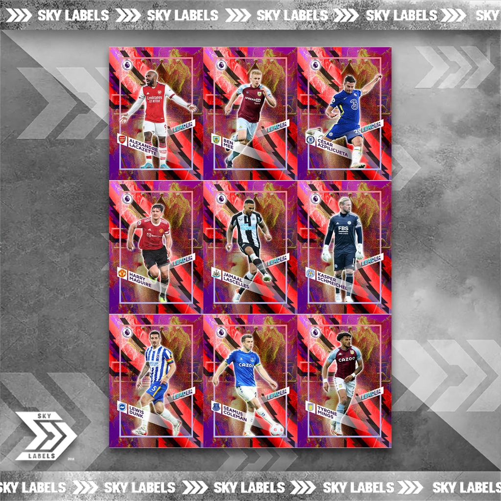thẻ SKY Leader - Mings, Dunk, Lacazette, Schmeichel, Ben Mee, Coleman, Maguire, Lascelles, Azpilicueta - Chelsea,Arsenal