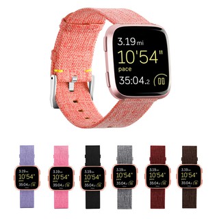 Dây đeo dệt Tương thích với Fitbit Versa / Fitbit Versa 2 / Fitbit Versa Lite Edition, Dây vải dệt nam nữ