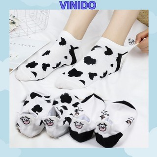 Tất bò sữa Vinido cổ ngắn nam phong cách hàn quốc dày cao cấp TN127