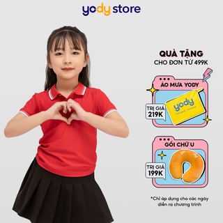 Áo Polo Trẻ Em Bo Kẻ Chất Liệu Airy Cool YODY. Sản Phẩm Cao Cấp Thoáng Mát, Mềm Mịn, An Toàn Cho Bé Trai Bé Gái KID3072