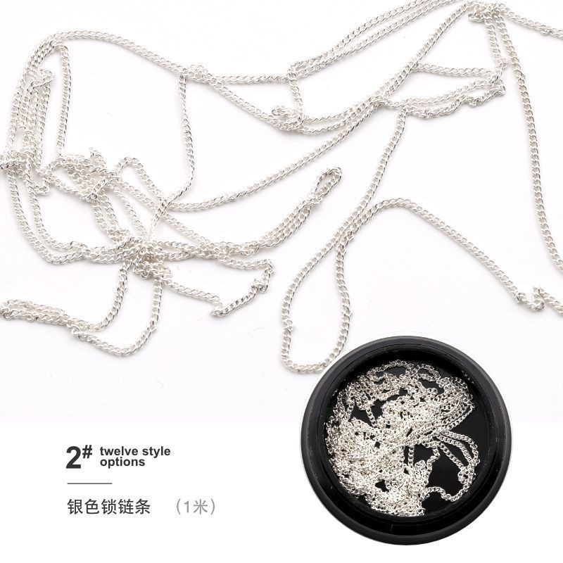 Phụ kiện trang trí móng - Dây xích bi