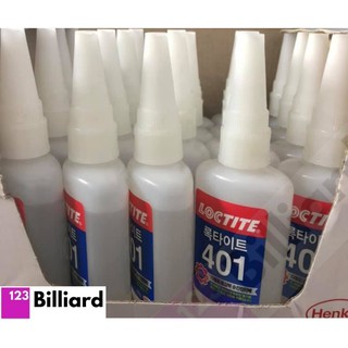 [SIÊU THỊ BIDA] Keo dán đầu cơ bida 401 Loctite 50g