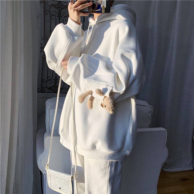 Áo hoddie unisex TAY GẤU phom rộng bo gấu chát nỉ bông dày giá siêu rẻ A00158 | BigBuy360 - bigbuy360.vn